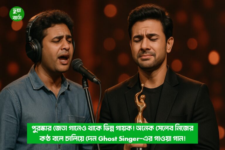 পুরস্কার জেতা গানেও থাকে ভিন্ন গায়ক! অনেক সেলেব নিজের কণ্ঠ বলে চালিয়ে দেন Ghost Singer-এর গাওয়া গান!